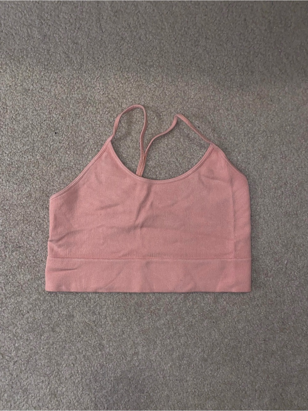 Pink Ribbed Crop Tank Top - Women's Casual Crop